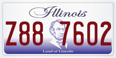 IL license plate Z887602