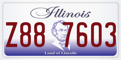 IL license plate Z887603