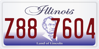IL license plate Z887604