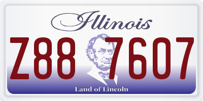IL license plate Z887607