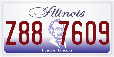 IL license plate Z887609