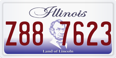 IL license plate Z887623