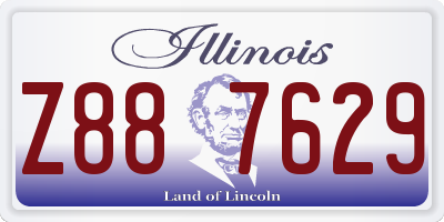 IL license plate Z887629