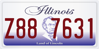 IL license plate Z887631