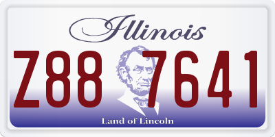 IL license plate Z887641