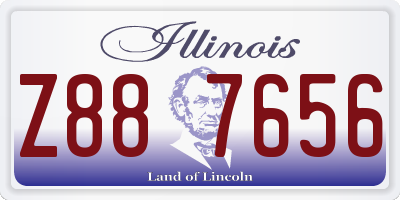 IL license plate Z887656