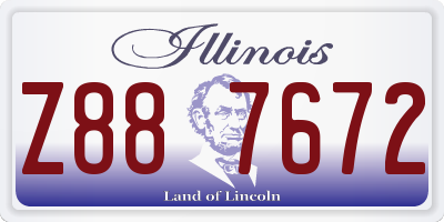 IL license plate Z887672