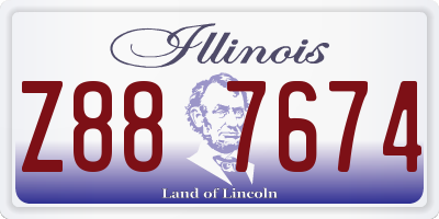 IL license plate Z887674