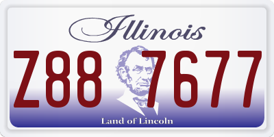 IL license plate Z887677