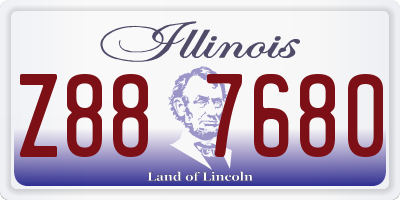 IL license plate Z887680