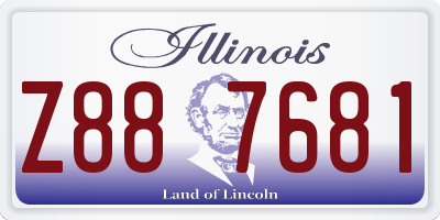 IL license plate Z887681