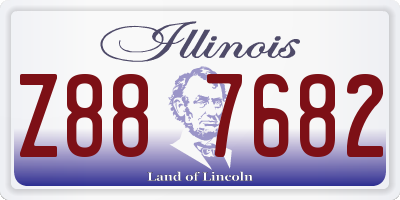 IL license plate Z887682