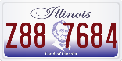 IL license plate Z887684