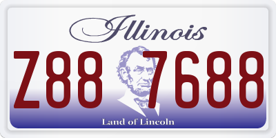 IL license plate Z887688