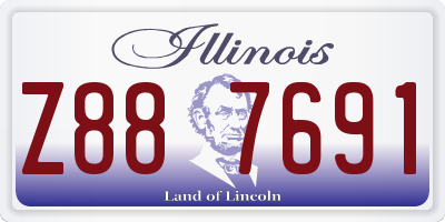 IL license plate Z887691