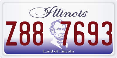 IL license plate Z887693