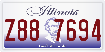 IL license plate Z887694