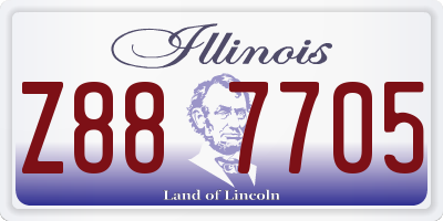 IL license plate Z887705