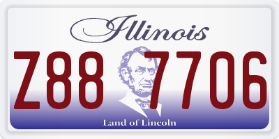 IL license plate Z887706