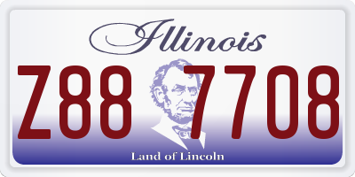 IL license plate Z887708