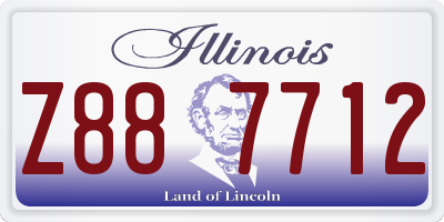 IL license plate Z887712