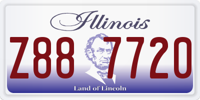IL license plate Z887720