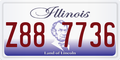 IL license plate Z887736