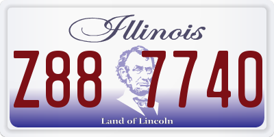 IL license plate Z887740