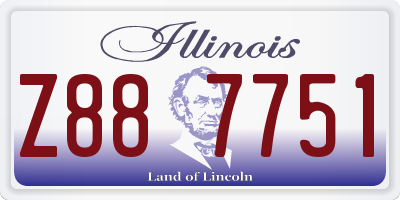 IL license plate Z887751