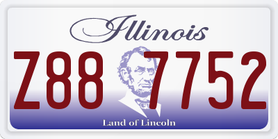IL license plate Z887752