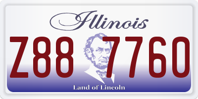 IL license plate Z887760
