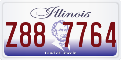 IL license plate Z887764