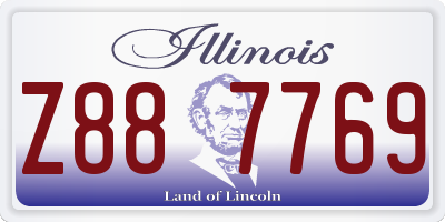 IL license plate Z887769