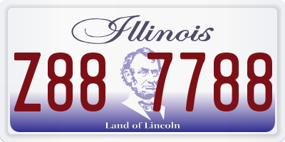 IL license plate Z887788