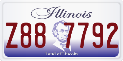 IL license plate Z887792