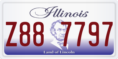 IL license plate Z887797