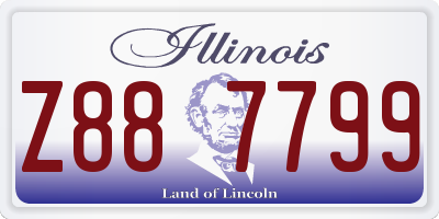 IL license plate Z887799