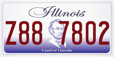 IL license plate Z887802