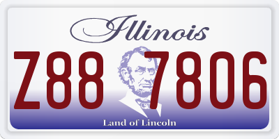 IL license plate Z887806