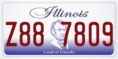 IL license plate Z887809