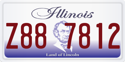IL license plate Z887812
