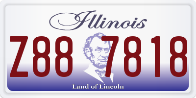 IL license plate Z887818