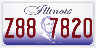 IL license plate Z887820