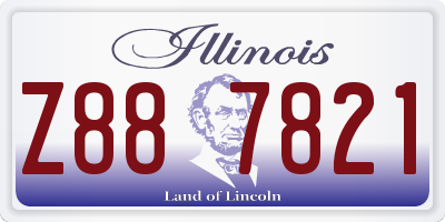 IL license plate Z887821