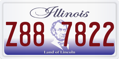 IL license plate Z887822