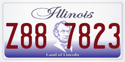 IL license plate Z887823