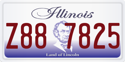 IL license plate Z887825