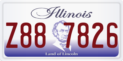 IL license plate Z887826