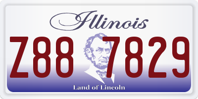 IL license plate Z887829