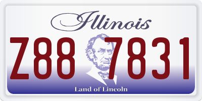 IL license plate Z887831